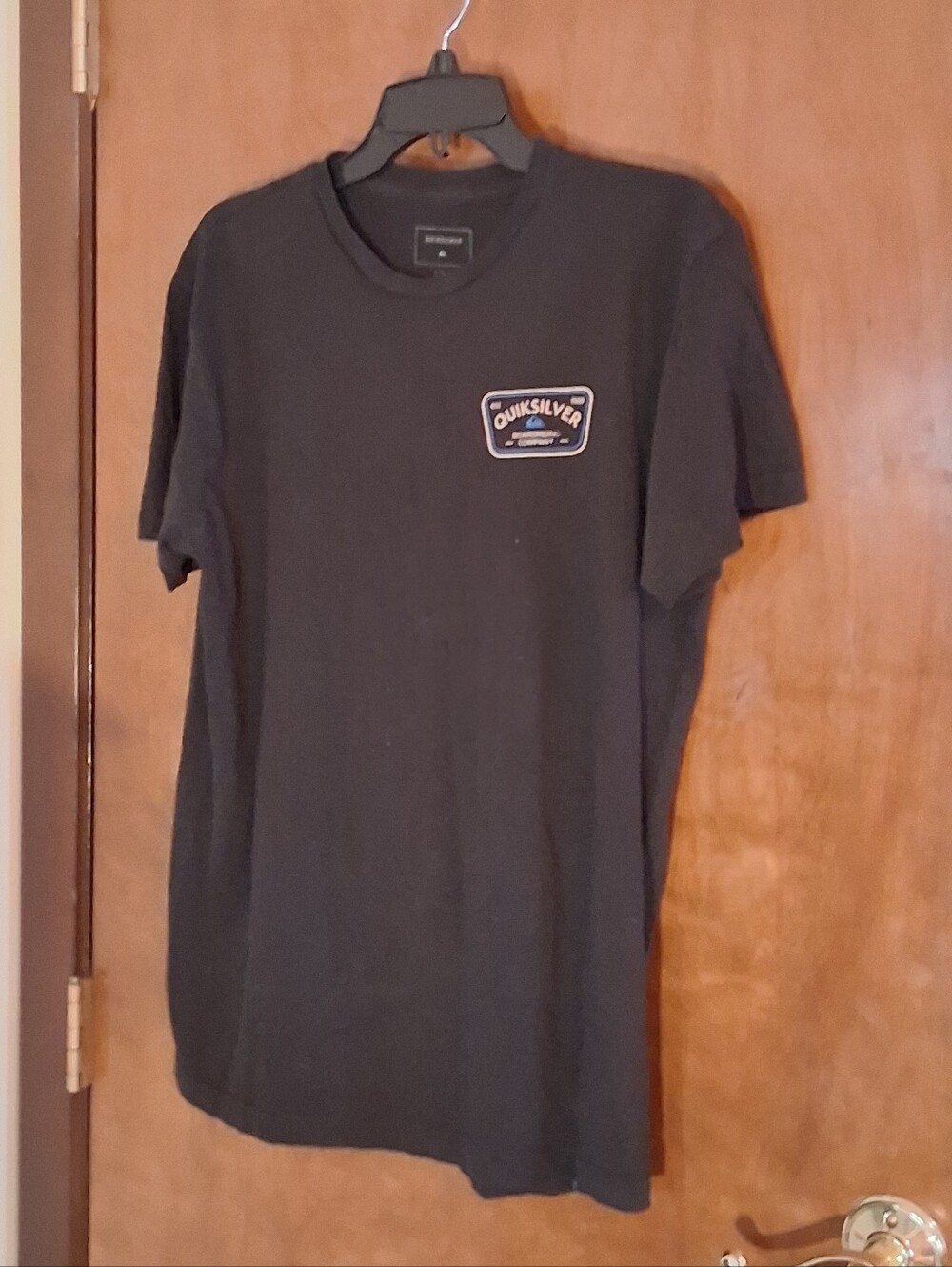 Quiksilver Boardriding Company Logo T-Shirt Black Graphic Men’s Large